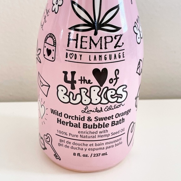 Hempz 100% Vegan Limited Edition Wild Orchid & Sweet Orange Herbal Bubble Bath - Picture 2 of 8